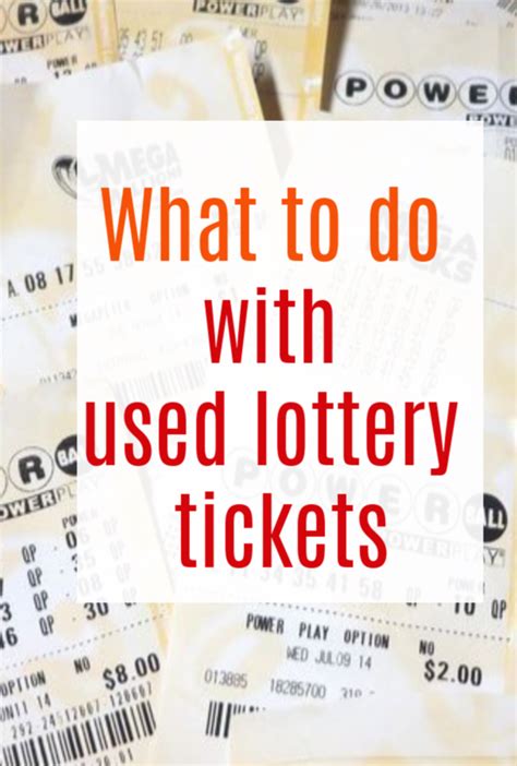are lottery tickets recyclable|What to Do With Your Used Lottery Tickets.